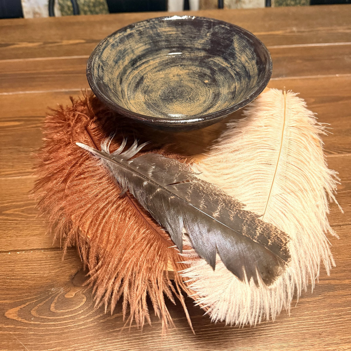Black and Gold Cereal Bowl, handmade by Psalm 91 Pottery