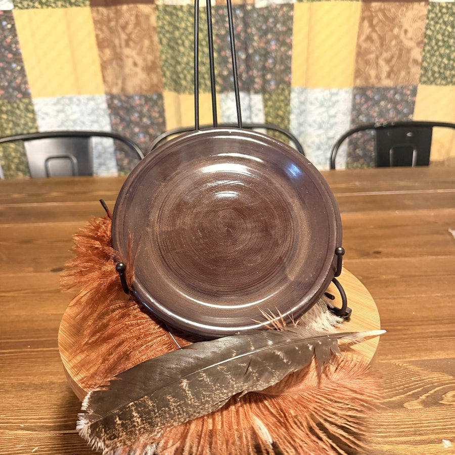 Brown Lunch Plate, handmade by Psalm 91 Pottery